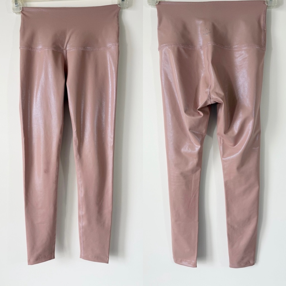 Beyond Yoga Glossover High Waist Leggings Rose Blush Size XS